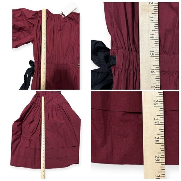 Ulla Johnson Althea Midi Dress in Bordeaux, Size 2, New with tag - Picture 16 of 16